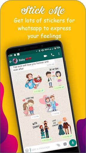 Stick Me : Love & Friendship Stickers For Whatsapp screenshot 6