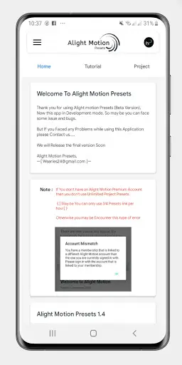 Alight Motion Presets screenshot 2