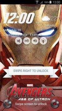 Lock Screen inspired Iron Man screenshot 1