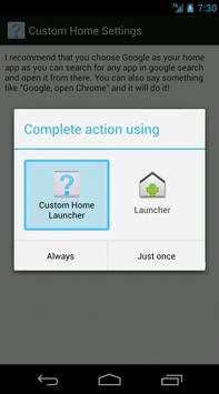 Custom Home Launcher screenshot 2