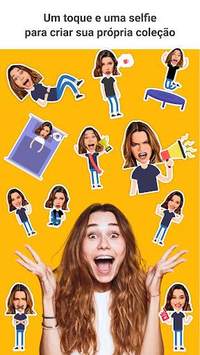 Emolfi Keyboard: selfie stickers for messengers screenshot 3