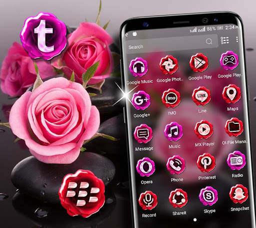 Rose Launcher Theme screenshot 1