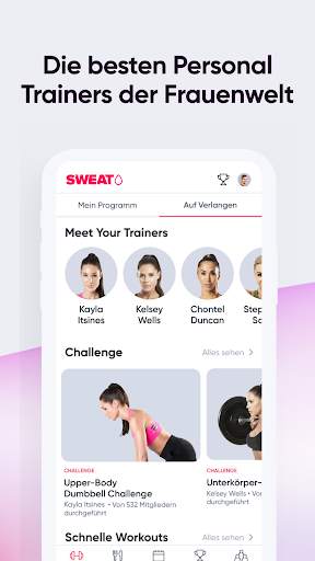 Sweat: Fitness-App für Frauen screenshot 3