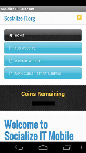 Socialize IT Traffic Exchange screenshot 1