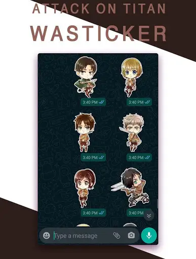 Attack On Titan (AOT) WASticker screenshot 4