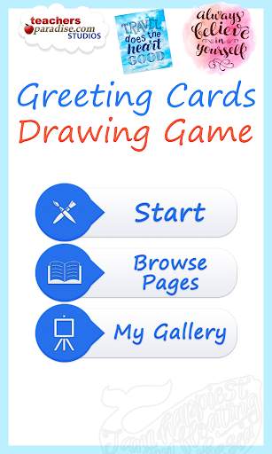 Greeting Cards Drawing Game screenshot 1
