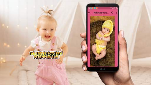 Wallpaper Foto Bayi Perempuan Lucu screenshot 2