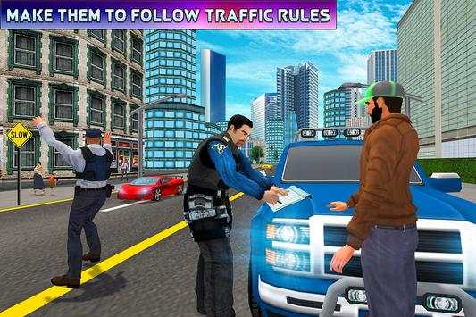 Police Car Driver City Chase Simulator screenshot 7
