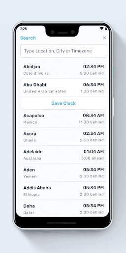 World Clock screenshot 3