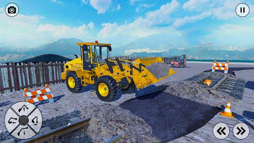 Railway JCB Construction Games screenshot 3