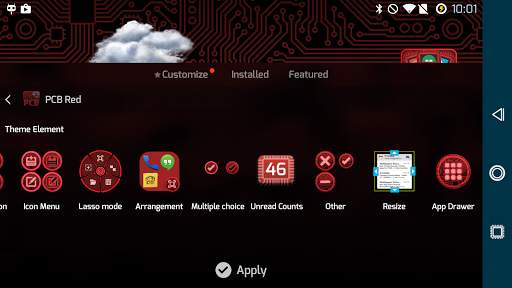 PCB Red ⁞ TSF Shell 3 Theme screenshot 10