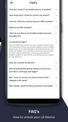 Free SIM Unlock Code for LG Phones screenshot 7