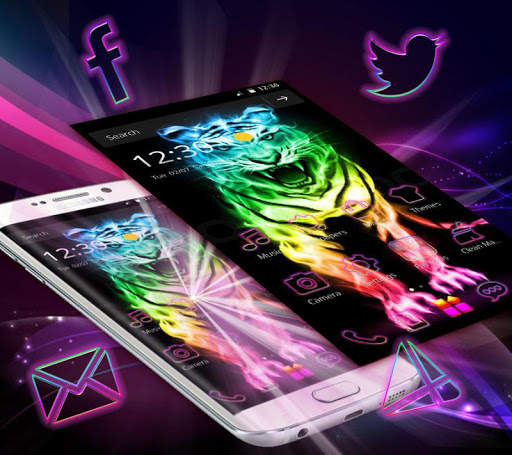 Tigers Neon Color Themes screenshot 3