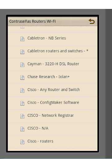 Contraseñas de WiFi Routers screenshot 2