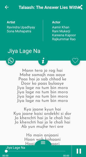 Rani Mukherjee Songs Lyrics screenshot 1