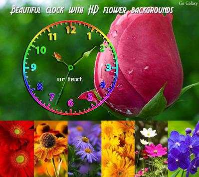 Flower Clock Live Wallpaper screenshot 10