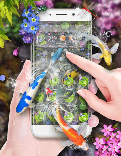 Koi Fish Theme & Lively 3D Ripple Effect screenshot 4