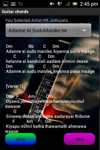 Sinhala Guitar Chords screenshot 3