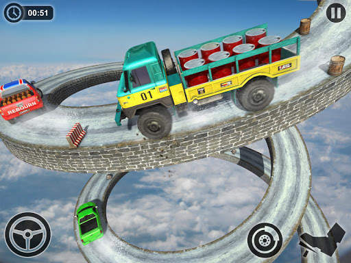 Cargo Truck Driver Games: Impossible Driving Track screenshot 7