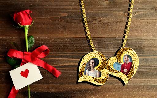 Valentine day love photo frame screenshot 1