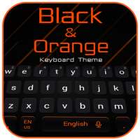 Cool Black Orange Keyboard Theme icon