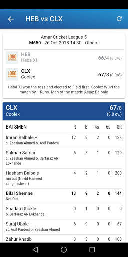 CRIC-SCORE screenshot 2