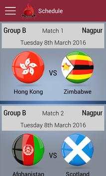 Cricket Fixtures for T20 2016 screenshot 2