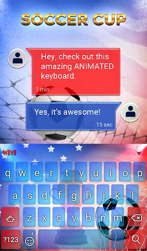 Soccer Cup Animated Keyboard   Live Wallpaper screenshot 3