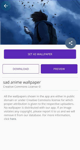 HD Sad Anime Wallpaper screenshot 2