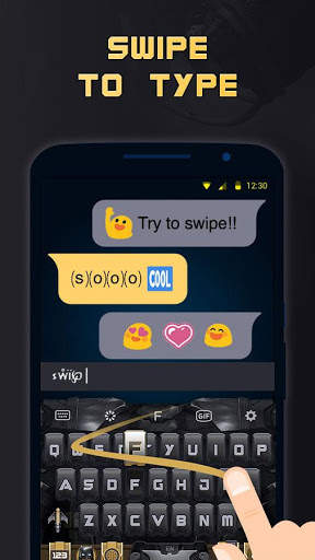 Dark Knight Keyboard Theme 4 تصوير الشاشة