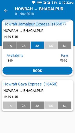 Railway Reservation System screenshot 3