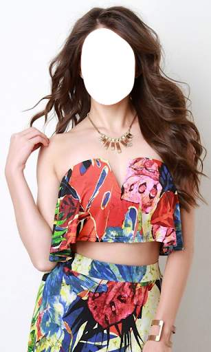 Women Crop Tops Photo Suit screenshot 22