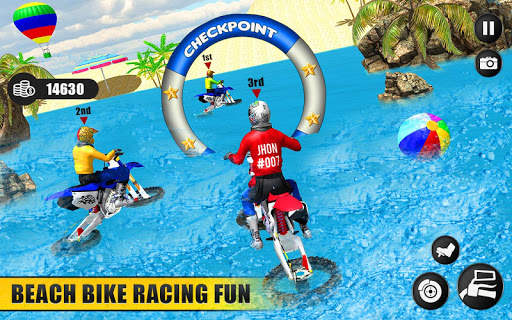 Beach Water Surfer Dirt Bike: Free Racing Games 3D screenshot 7