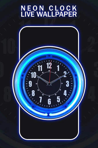 Neon Clock Live Wallpaper screenshot 2