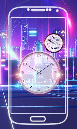 Night Clock Live Wallpaper screenshot 7