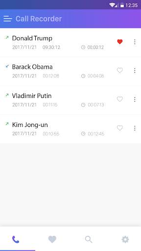Auto call recorder screenshot 1