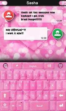 Pink Love keyboard screenshot 1