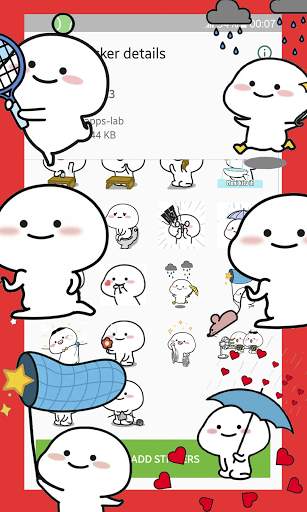 Cute Pentol stickers for whatsapp WAStickerApps screenshot 1