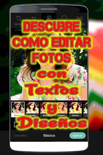 Editar Fotos con Textos y Diseños Tutorial screenshot 1
