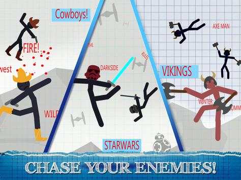 Stickman Fighting games - 2 player Warriors Games screenshot 3