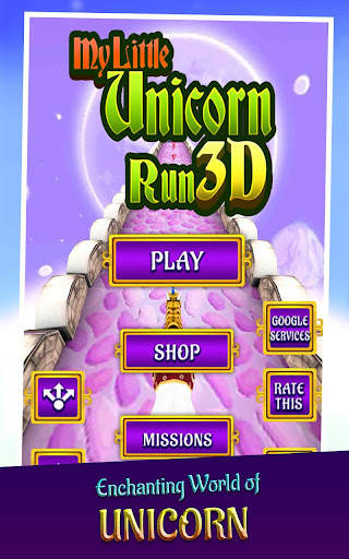 🦄 My little unicorn runner 3D screenshot 1