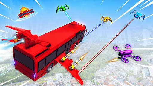 Flying Bus Robot Car Transform screenshot 8