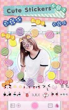 Selfie Camera - Kawaii Photo Editor Sticker 3 تصوير الشاشة