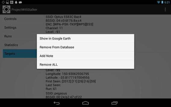 Wifi Stalker (Tablet) screenshot 7
