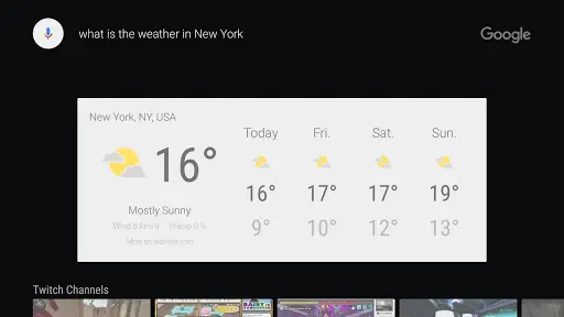 Google app for Android TV screenshot 5