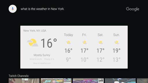 Google app for Android TV screenshot 5