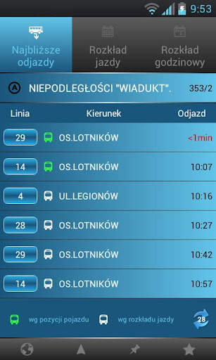 myBus online screenshot 2