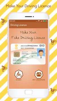Driving License Maker Prank screenshot 1