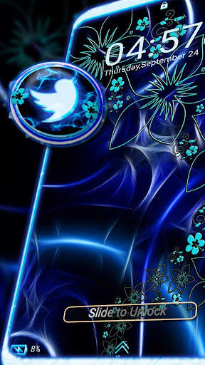 Dark Blue Fractal Launcher screenshot 3