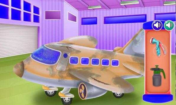 airplane cleanup game kids screenshot 3